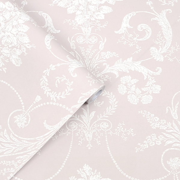Vliestapete Josette - Vlies - Pink