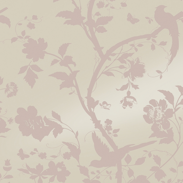Vliestapete Oriental Garden - Vlies - Pink