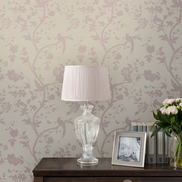 Vliestapete Oriental Garden - Vlies - Pink