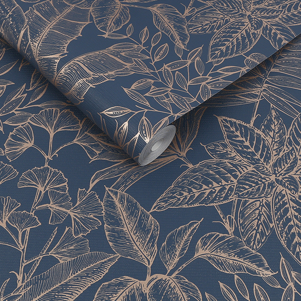 Vliestapete Paradise - Vlies - Blau