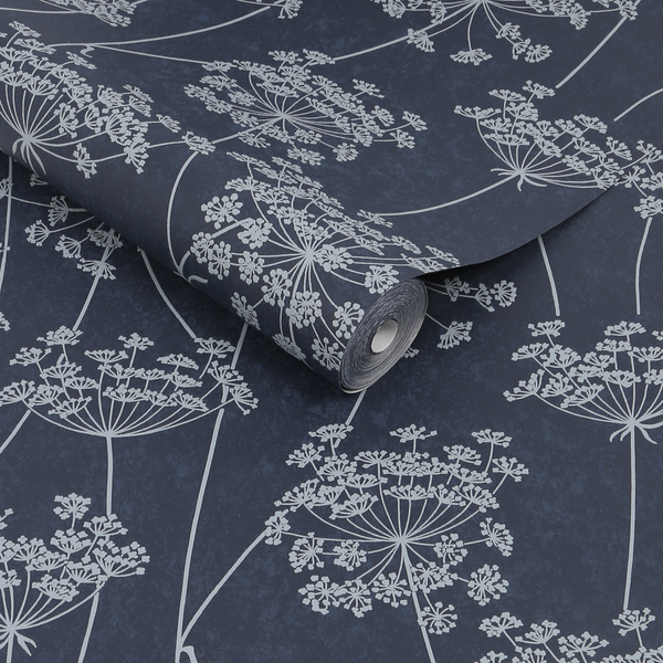 Vliestapete Aure - Vlies - Marineblau