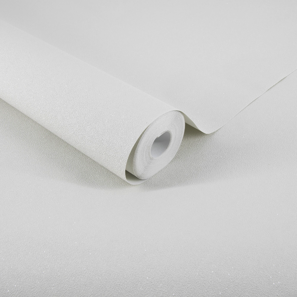 Vliestapete Basic Glitzer - Vlies - Creme