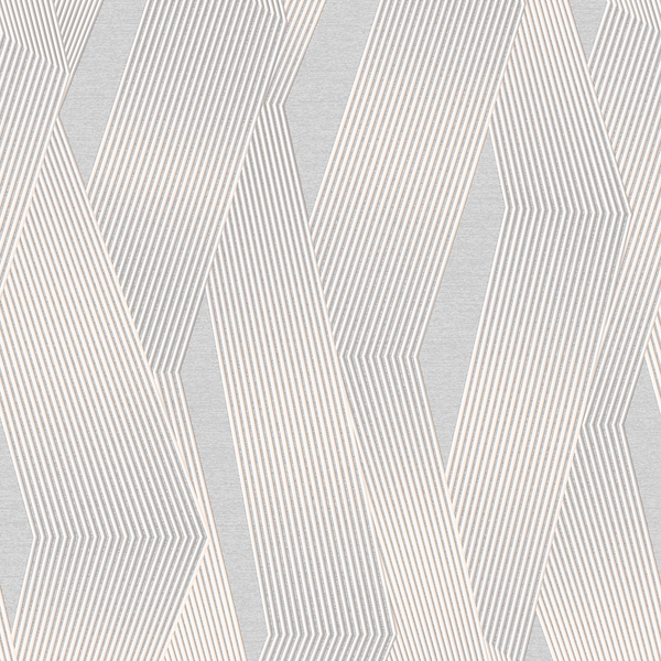 Vliestapete Elegante Linien - Vlies - Lichtgrau