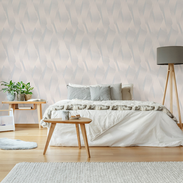 Vliestapete Elegante Linien - Vlies - Lichtgrau