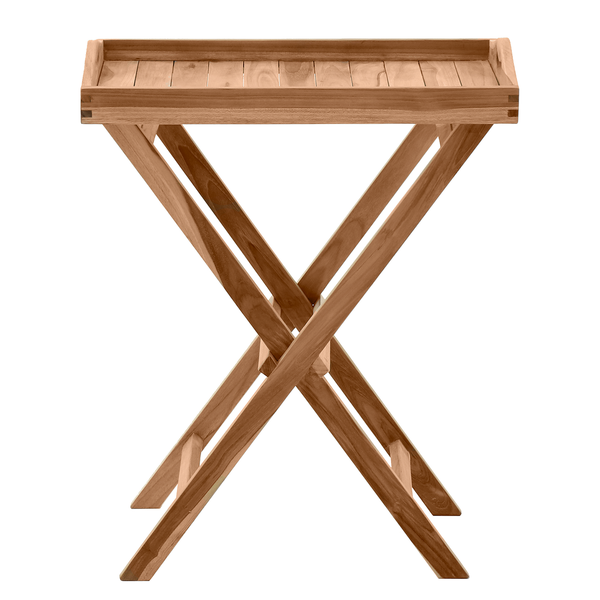 Serviertisch Scroll - Teakholz - Natur