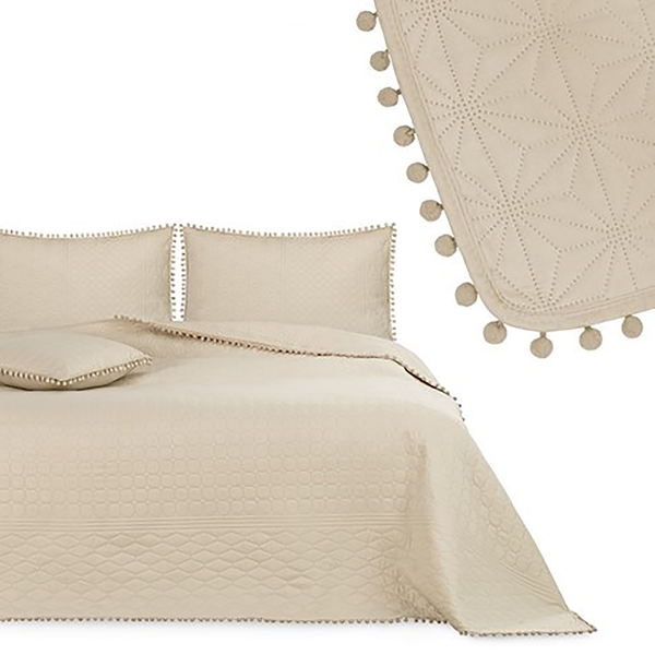 Tagesdecke Ladore - Polyester - Beige - 200 x 220 cm