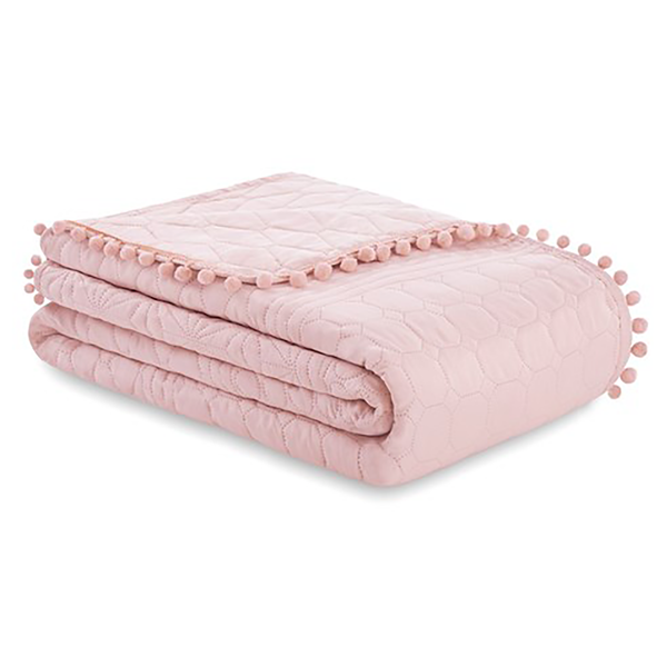 Tagesdecke Ladore - Polyester - Hellrosa - 200 x 220 cm