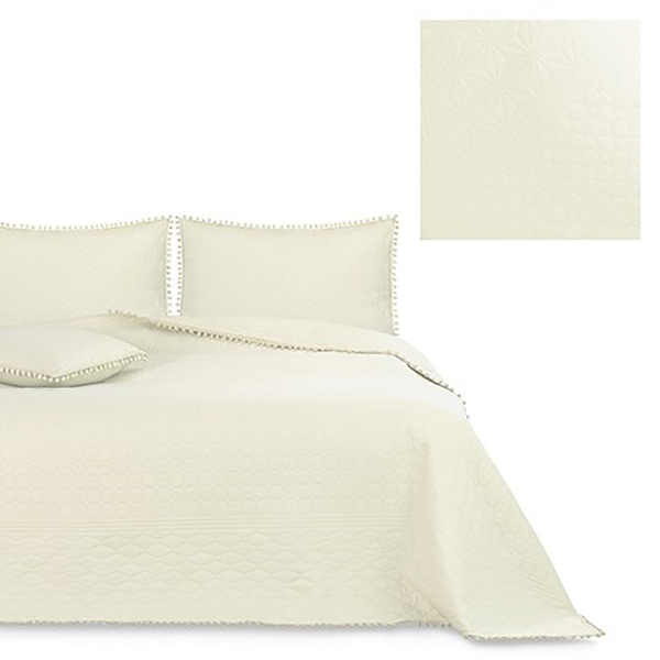 Tagesdecke Ladore - Polyester - Creme - 220 x 240 cm