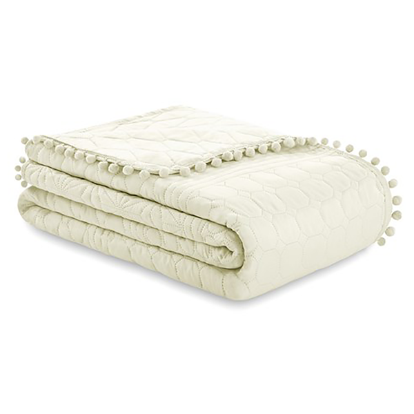 Tagesdecke Ladore - Polyester - Creme - 170 x 210 cm