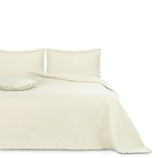 Tagesdecke Ladore - Polyester - Creme - 170 x 210 cm