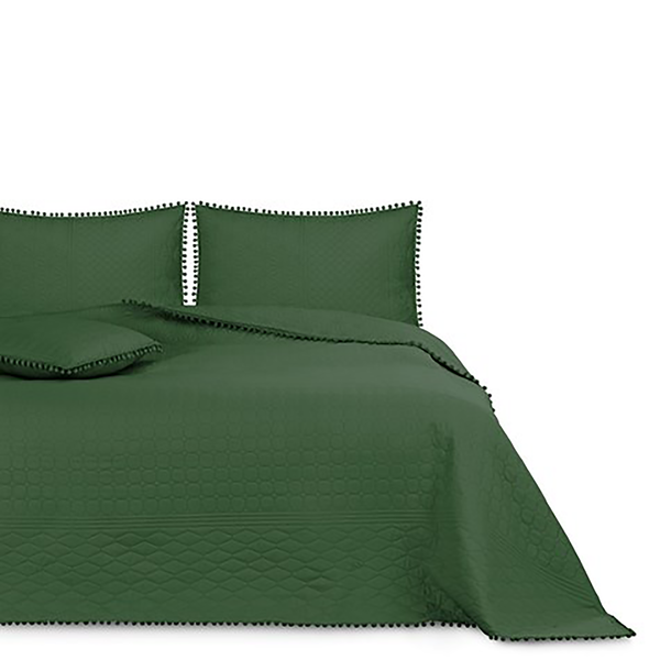 Tagesdecke Ladore - Polyester - Dunkelgrün - 260 x 280 cm