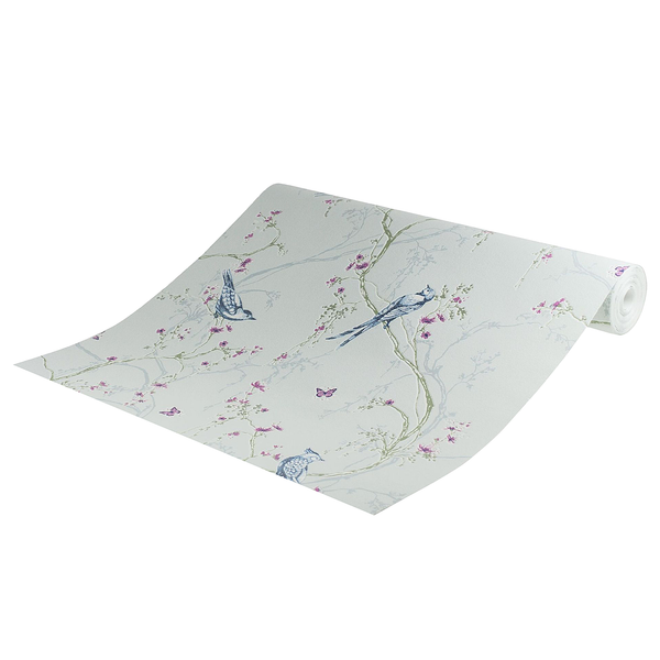 Vliestapete Birdies - Vlies - Blau