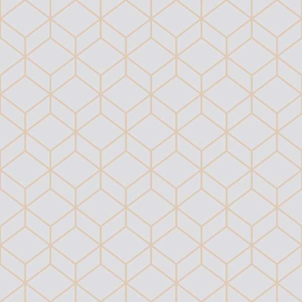 Vliestapete Myrtle Geo - Vlies - Grau