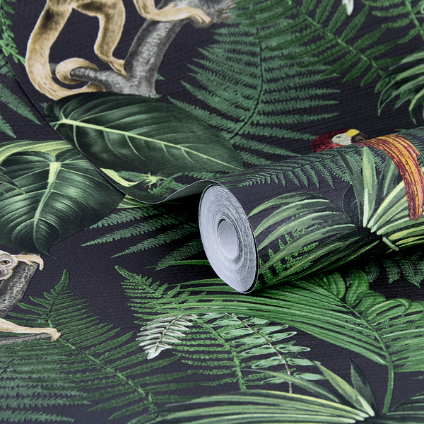 Vliestapete Into The Jungle - Vlies - Grün