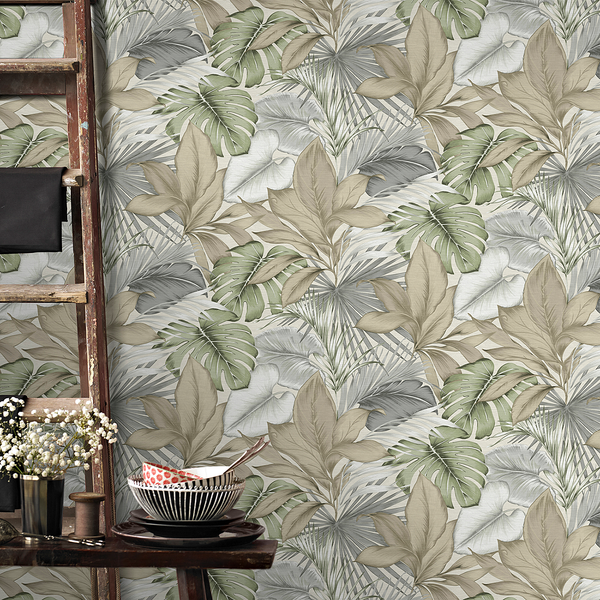 Vliestapete Indra - Vlies - Beige