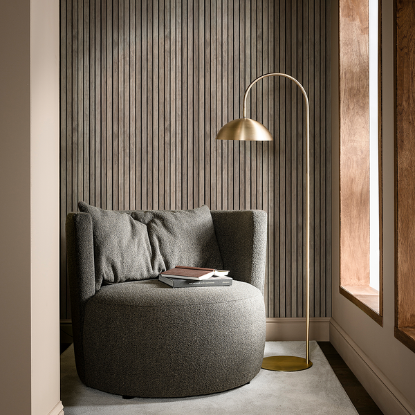 Vliestapete Wood Wall - Vlies - Braun