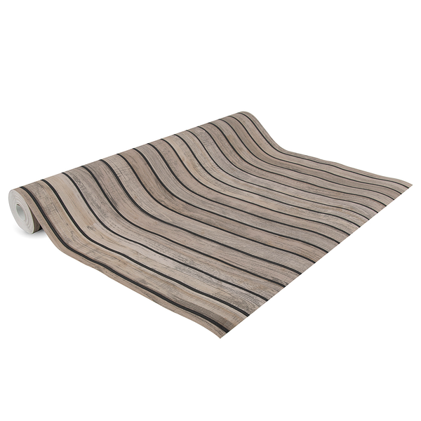 Vliestapete Wood Wall - Vlies - Braun