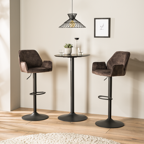 Barstuhl Prace 2er-Set - Mit Armlehnen