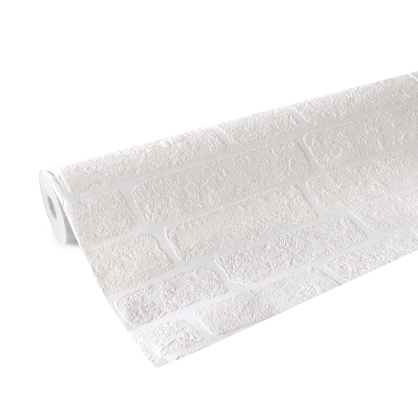 Vliestapete Steine - Vlies - Weiß