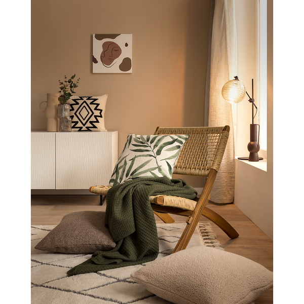 Kissenhülle Areca - Viscose / Baumwolle / Leinen - Mehrfarbig