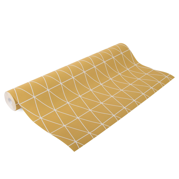 Vliestapete Triangolin - Vlies - Ocker