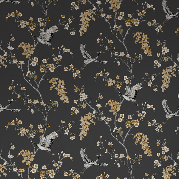 Vliestapete Alexa Crane - Vlies - Gold