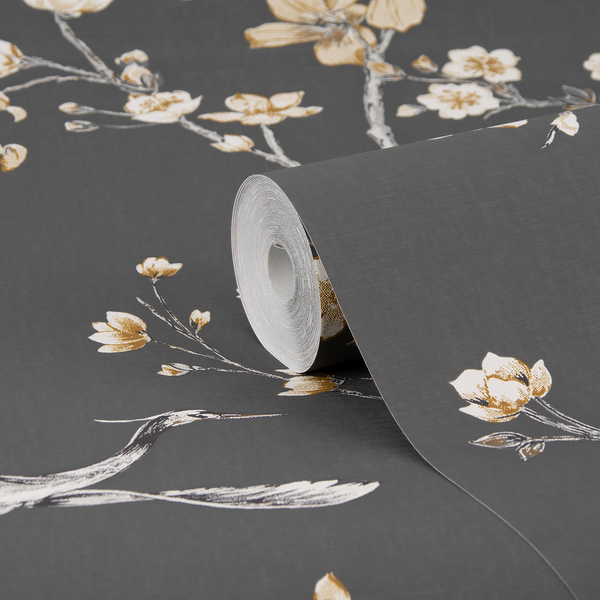 Vliestapete Alexa Crane - Vlies - Gold