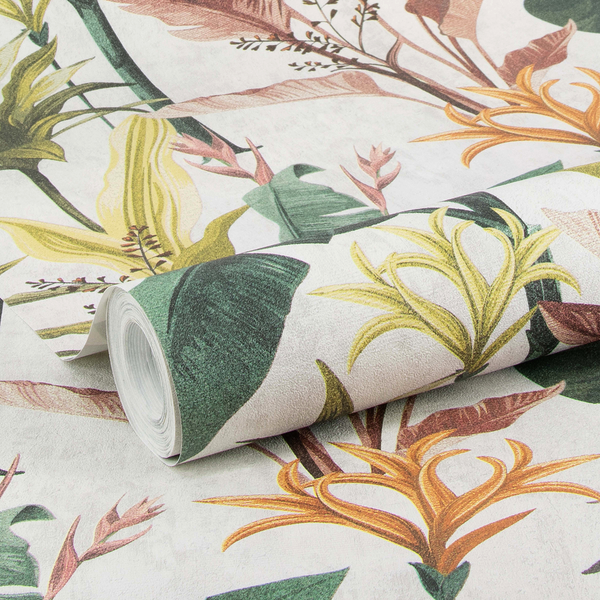 Vliestapete Vintage Botanik - Vlies - Beige