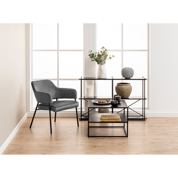 Couchtisch Cascavel III - Metall - Schwarz