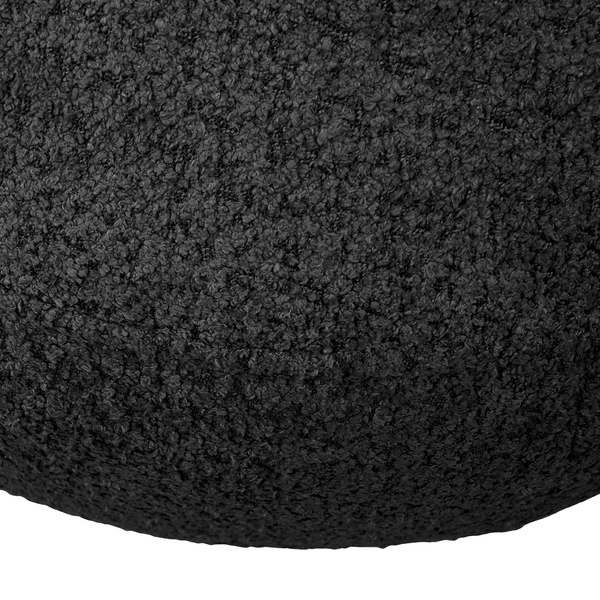 Polsterhocker LOVELOCK - Bouclé Stoff Cady: Schwarz