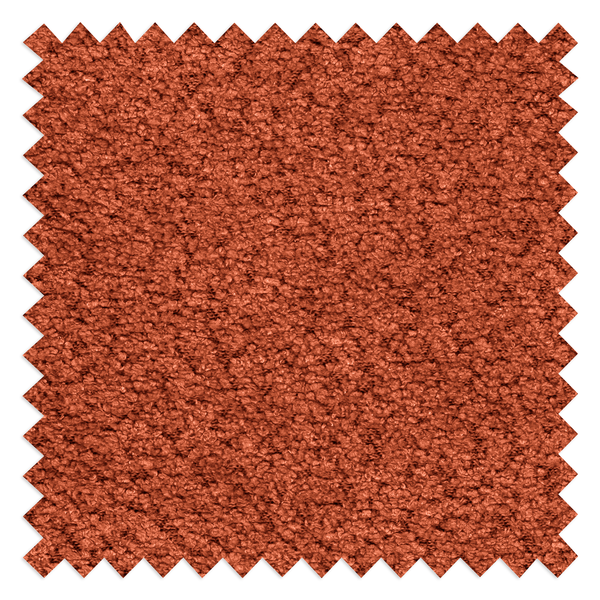 Polsterhocker LOVELOCK - Bouclé Stoff Cady: Rostrot
