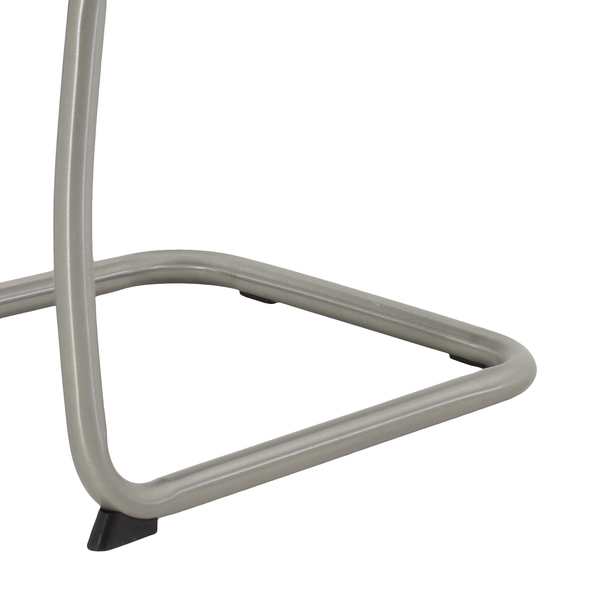 Freischwinger Wisches - Microfaser / Edelstahl - Anthrazit - 4er Set