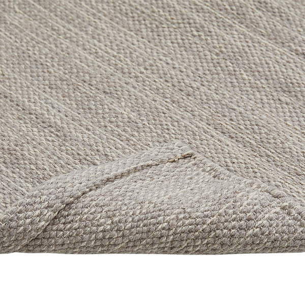 Kurzflorläufer Opland - Baumwolle - Taupe - 70 x 140 cm