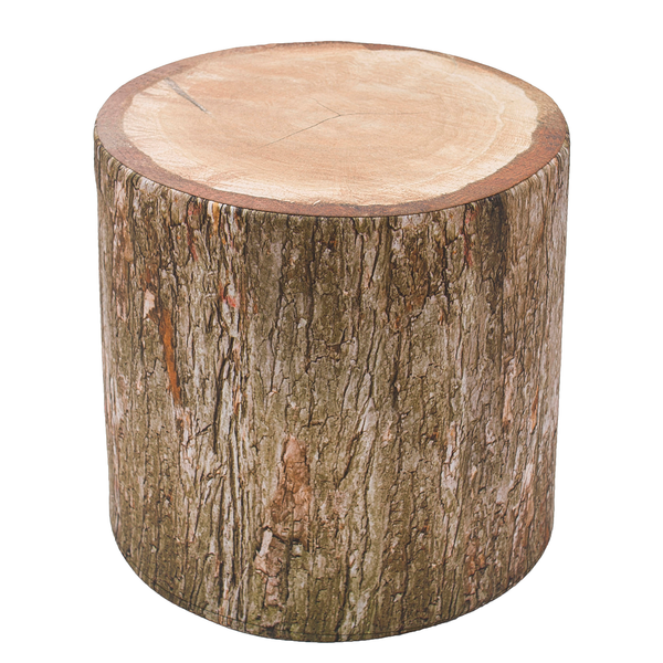 Sitzhocker Timberly - Webstoff - Braun