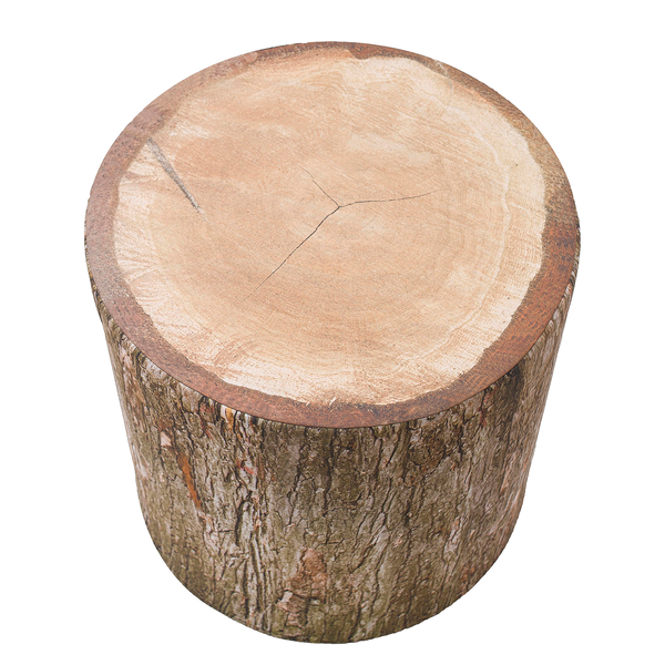 Sitzhocker Timberly - Webstoff - Braun