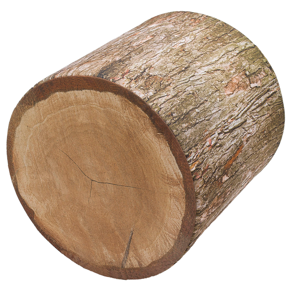 Sitzhocker Timberly - Webstoff - Braun