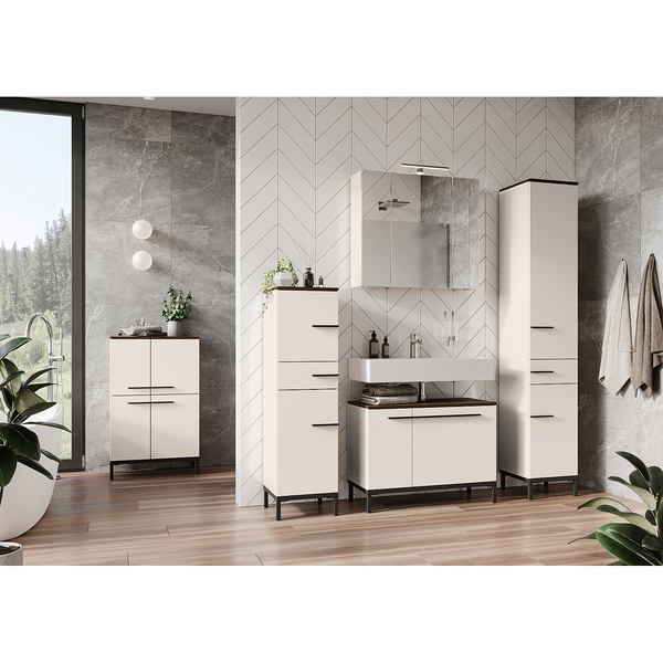 Waschbeckenunterschrank Yonkers - Kaschmir