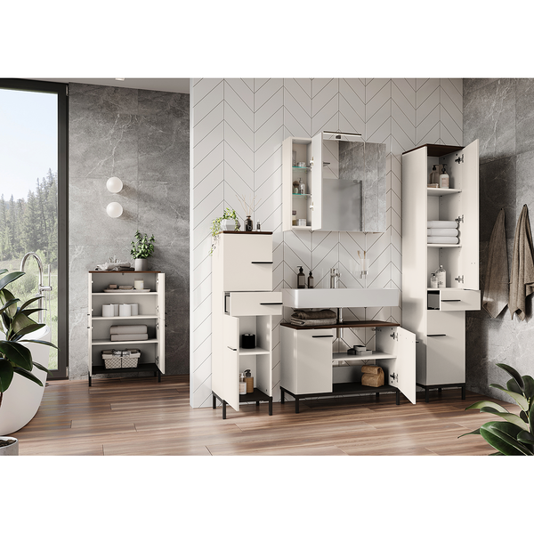 Waschbeckenunterschrank Yonkers - Kaschmir