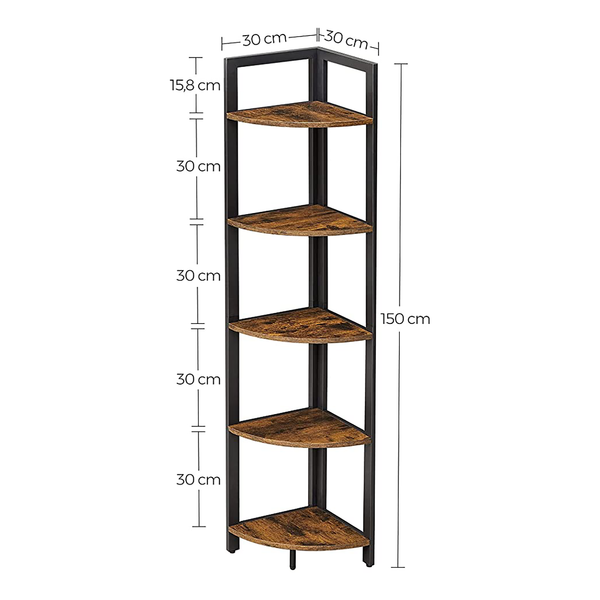 Eckregal Long Pine III - Braun / Schwarz