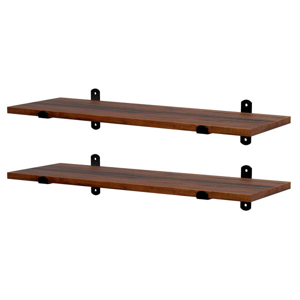 Wandboard Crossville II (2er-Set) - Braun / Schwarz