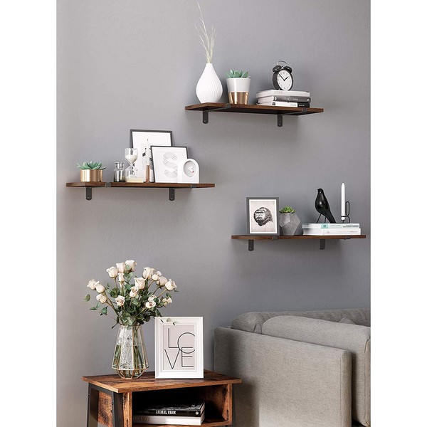 Wandboard Crossville II (2er-Set) - Braun / Schwarz