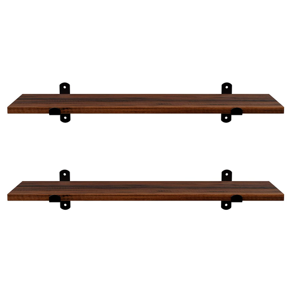 Wandboard Crossville II (2er-Set) - Braun / Schwarz