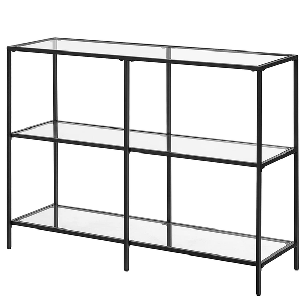 Regal Poygan I - Glas / Metall - Schwarz