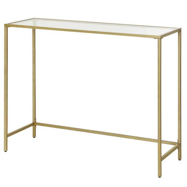 Konsolentisch Poygan II - Glas / Metall - Gold