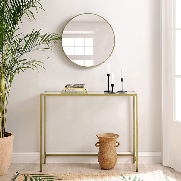 Konsolentisch Poygan II - Glas / Metall - Gold