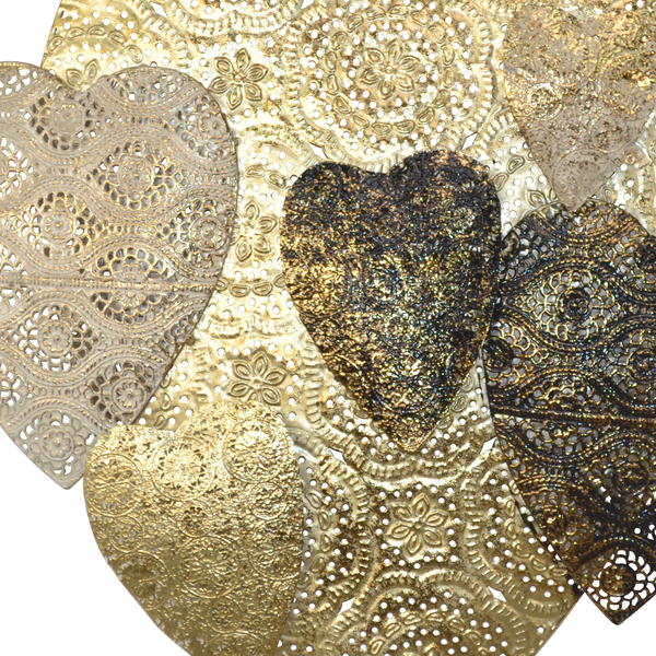 Wanddekoration Romantic Night - Eisen - Gold