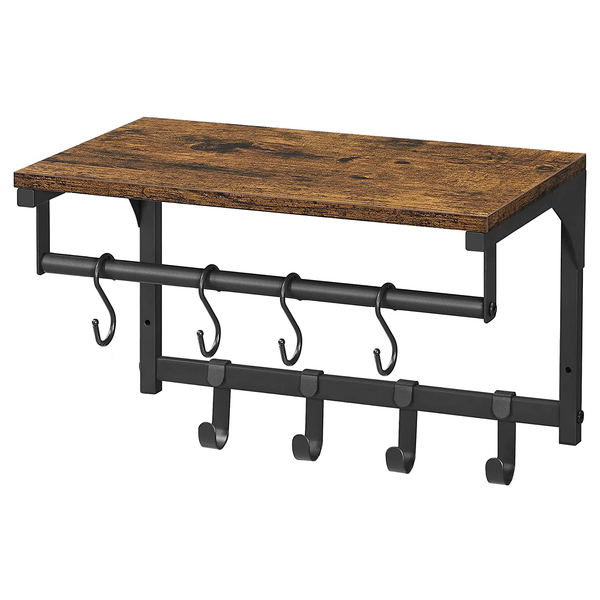 Wandgarderobe Montevallo III - Braun / Schwarz