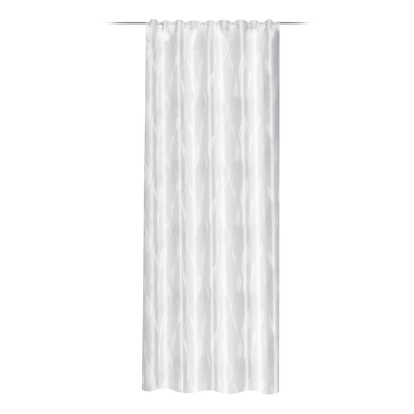 Fertiggardine Noche - Polyester - Wollweiß