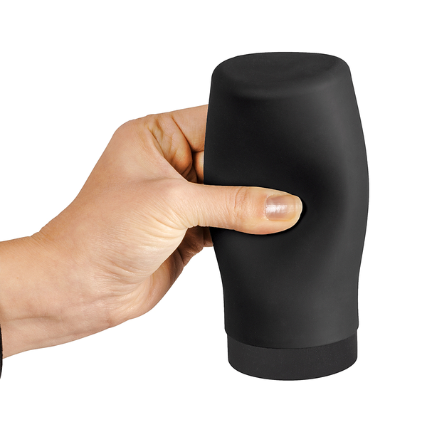 Spülmittelspender Easy Squeez-e - Silikon / Nylon - Schwarz