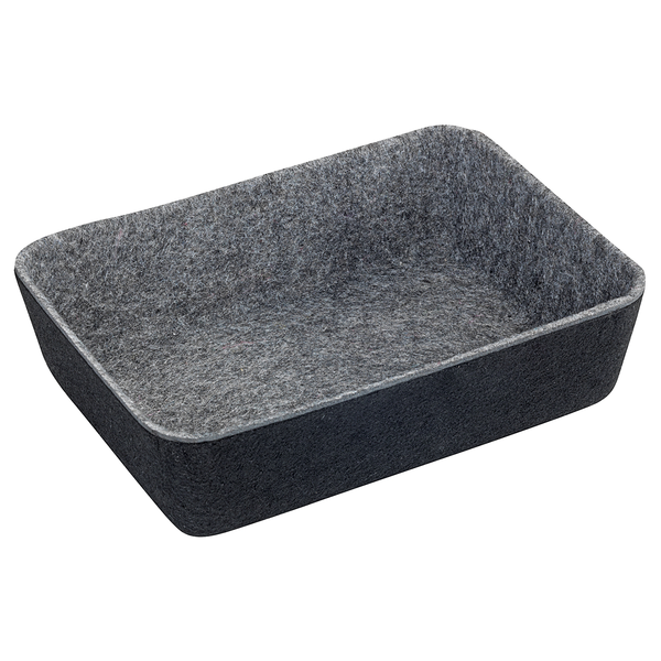 Schubladen-Organizer Filz (7-teilig) - Polyester - Schwarz / Grau
